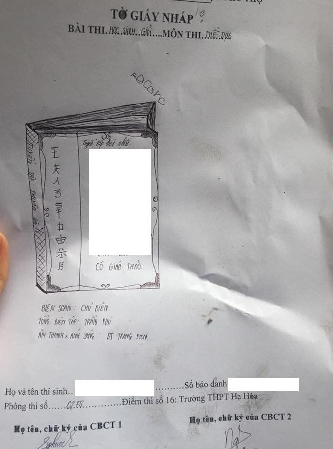 1.001 kiểu giết thời gian trên giấy nháp của sĩ tử mùa thi