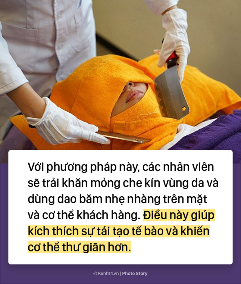 Đài Loan: Kinh dị với kiểu massage thư giãn bằng... dao băm thịt