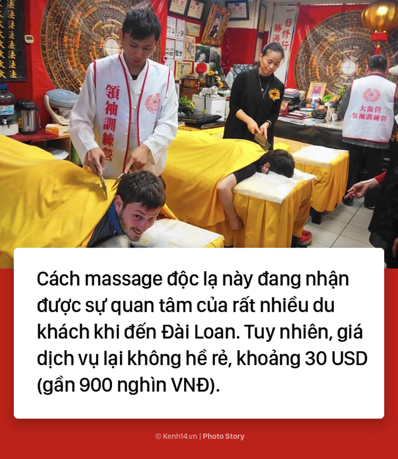 Đài Loan: Kinh dị với kiểu massage thư giãn bằng... dao băm thịt