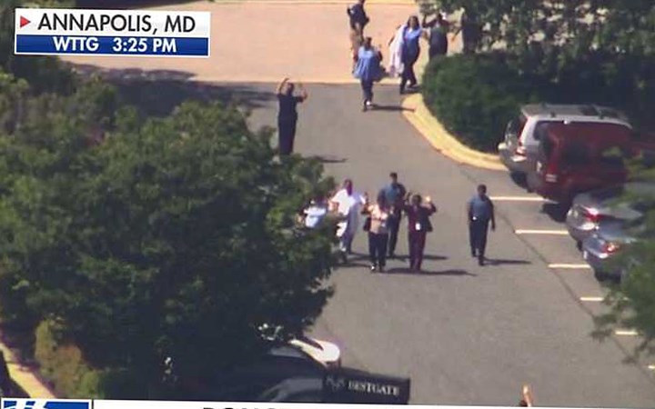 Ảnh hiện trường vụ xả súng tại tòa soạn báo Mỹ làm 5 người thiệt mạng