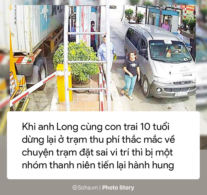 Cháu bé 10 tuổi hoảng sợ, van xin khi bố bị hành hung tại trạm BOT Tân Đệ