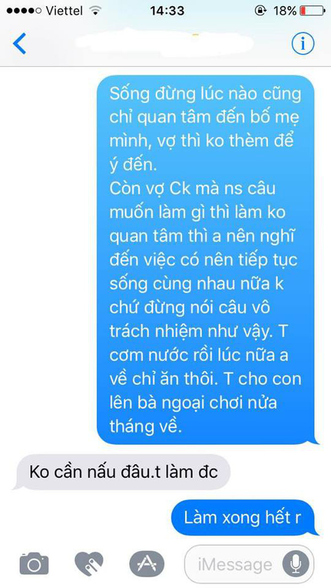 Chồng hậm hực vì vợ ở cữ là gánh nặng, đến khi vợ gửi con để đi làm thì lại không tiếc lời mỉa mai