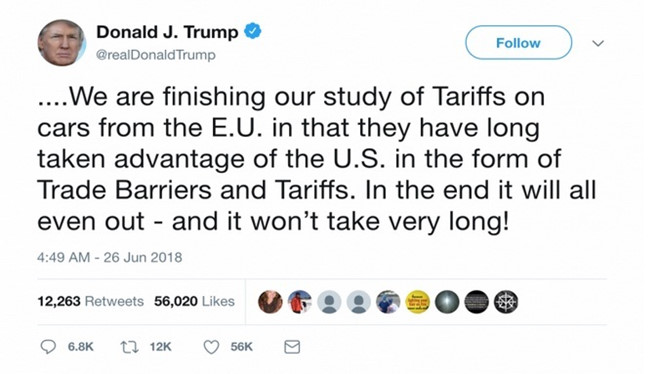 Ngành xe Mỹ sẽ gặp thảm họa nếu Ông Trump áp thuế cao với EU?