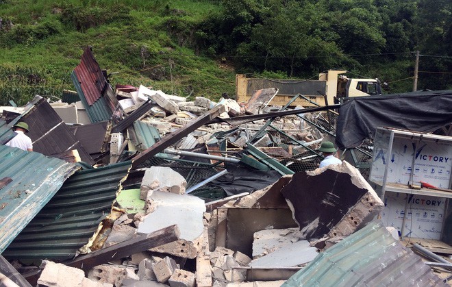 Sào huyệt của trùm ma túy ở Lóng Luông đã bị san phẳng