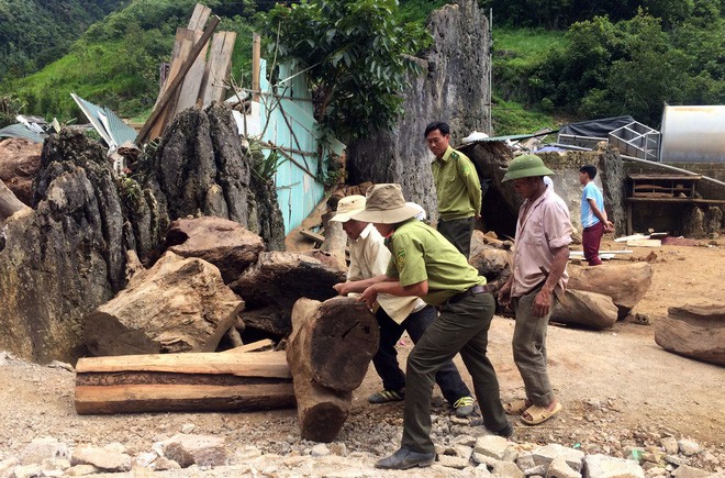 Sào huyệt của trùm ma túy ở Lóng Luông đã bị san phẳng