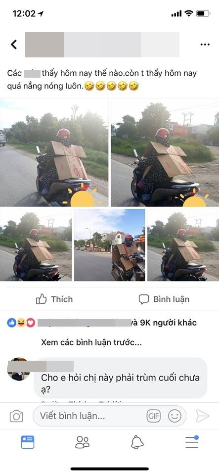 Dùng bìa carton chống nóng vẫn không ăn thua, dân mạng bất lực chia sẻ ảnh làn da hai màu vì cháy nắng