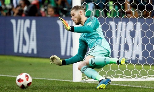 De Gea chỉ có một pha cứu thua tại World Cup 2018