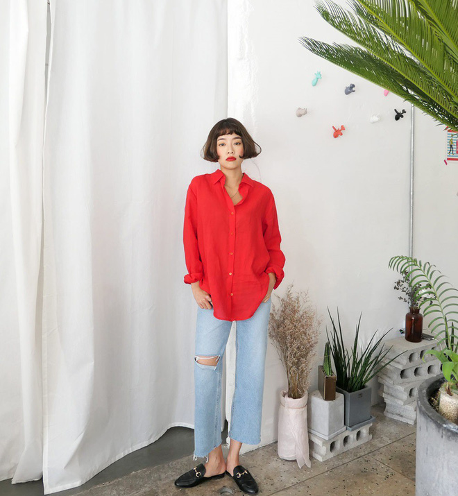Mê quần jeans say đắm nhưng ngại nắng nóng, các nàng cứ diện jeans dáng suông để vừa mát mẻ lại chuẩn trendy Mê quần jeans say đắm nhưng ngại nắng nóng, các nàng cứ diện jeans dáng suông để vừa mát mẻ lại chuẩn trendy