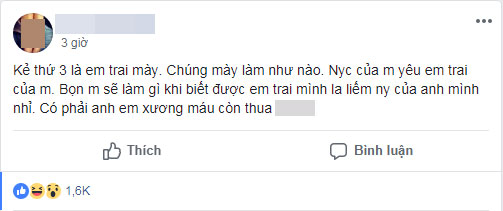 Sụt sùi tố em trai ruột là kẻ thứ 3 giật bạn gái, chàng trai chẳng ngờ cả thế giới xông vào mắng mình Sụt sùi tố em trai ruột là kẻ thứ 3 giật bạn gái, chàng trai chẳng ngờ cả thế giới xông vào mắng mình