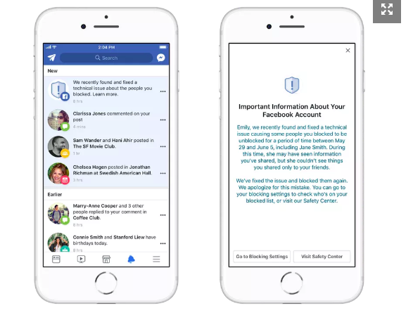 Tính năng block của Facebook bị lỗi, ảnh hưởng gần 1 triệu người