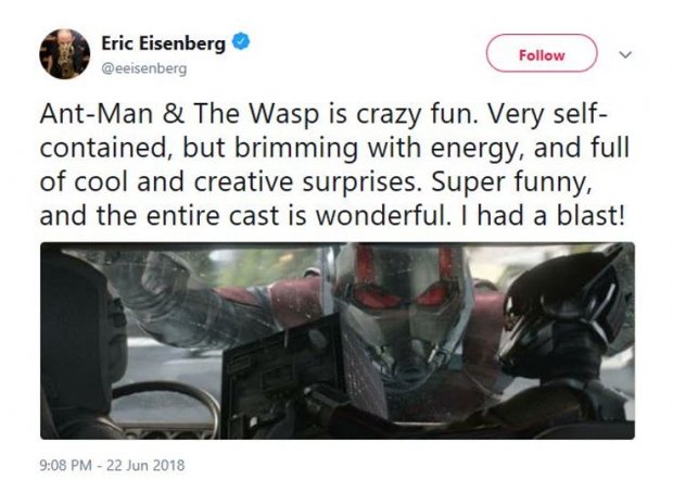 Những lời khen có cánh fan dành cho Ant-Man and the Wasp Những lời khen có cánh fan dành cho Ant-Man and the Wasp