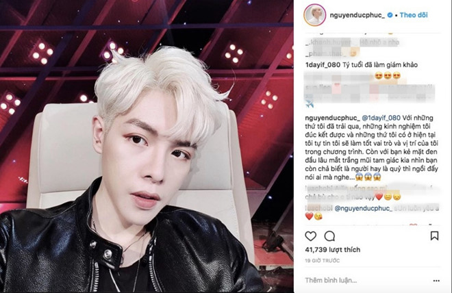 Đức Phúc đáp trả cực đanh đá khi bị antifan chê Tí tuổi đã làm giám khảo