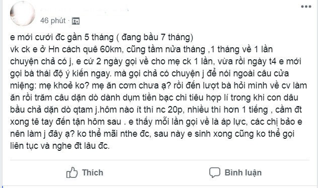 Nỗi khổ tâm không biết tỏ cùng ai của cô con dâu dành cả thanh xuân để… buôn chuyện điện thoại với mẹ chồng Nỗi khổ tâm không biết tỏ cùng ai của cô con dâu dành cả thanh xuân để… buôn chuyện điện thoại với mẹ chồng