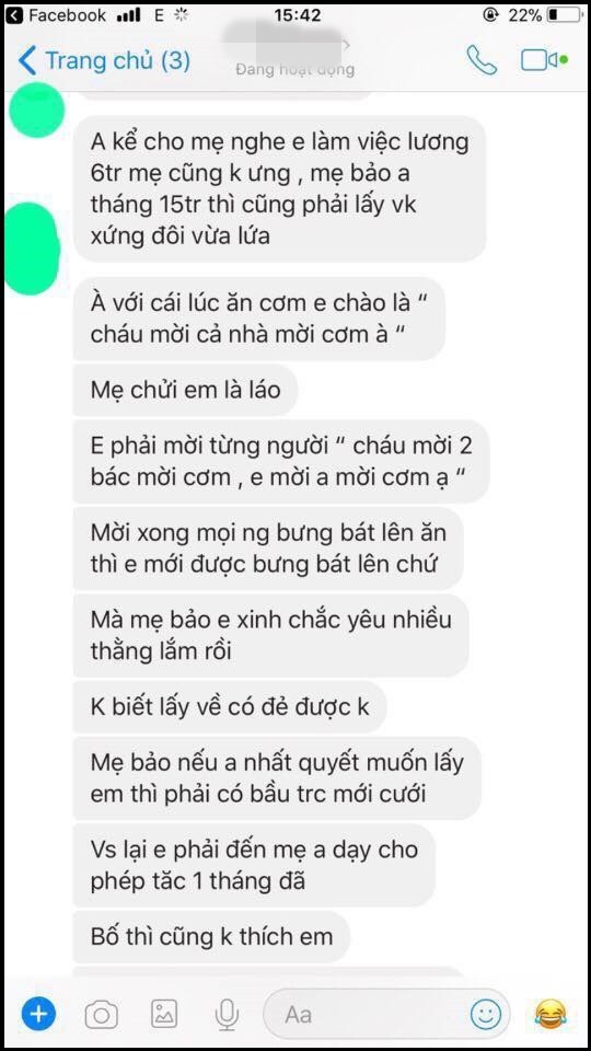 Cô gái lần đầu ra mắt nhà người yêu bị chê tơi bời vì xinh, muốn cưới phải có bầu và đến học gia quy 1 tháng Cô gái lần đầu ra mắt nhà người yêu bị chê tơi bời vì xinh, muốn cưới phải có bầu và đến học gia quy 1 tháng