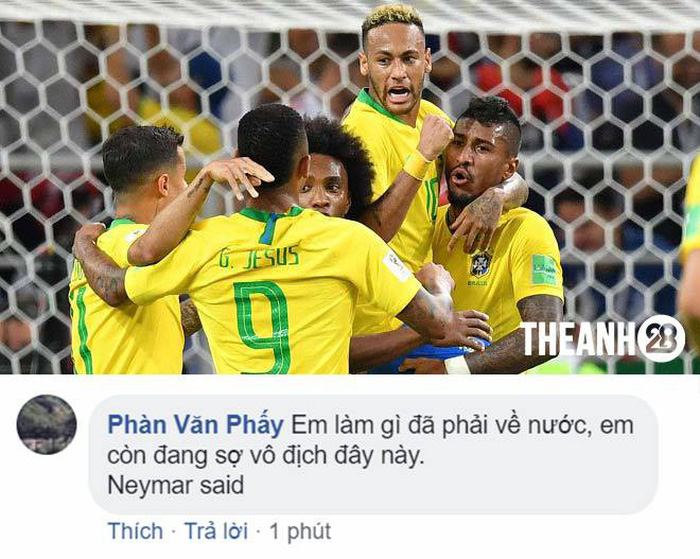 Dân mạng phát cuồng khi Neymar phá lời nguyền World Cup
