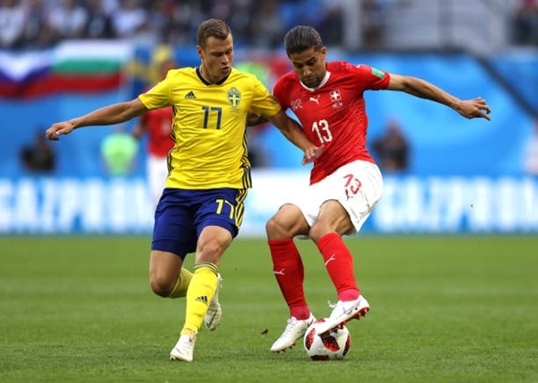 Thụy Điển lần đầu vào tứ kết World Cup sau 24 năm