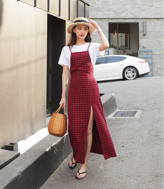 Ngày hè trẻ trung cùng trang phục ca rô