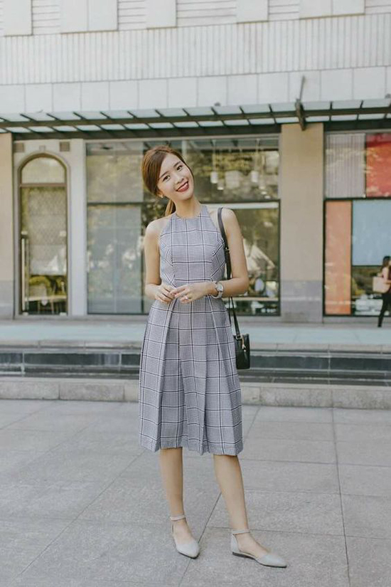 Ngày hè trẻ trung cùng trang phục ca rô