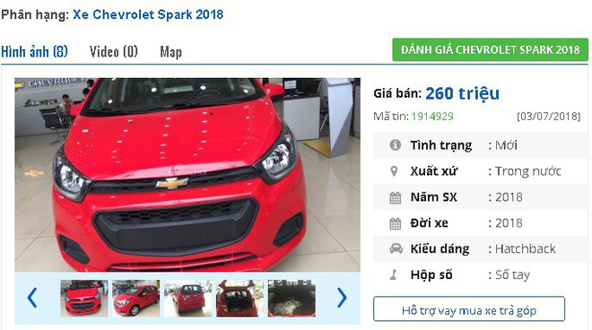 Loạt xe ô tô Chevrolet giảm giá mạnh, giá chỉ từ 260 triệu đồng/chiếc tại Việt Nam