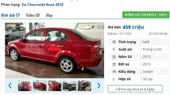 Loạt xe ô tô Chevrolet giảm giá mạnh, giá chỉ từ 260 triệu đồng/chiếc tại Việt Nam