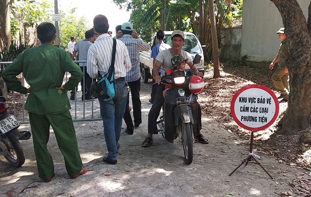 Công an thực nghiệm hiện trường vụ phóng viên Đặng Tuyền tử vong ở sông Hồng