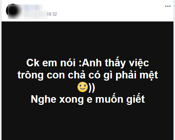 Bị chồng cho rằng ở nhà trông con chả có gì là mệt, mẹ trẻ xả giận với hội chị em liền được hiến kế bật lại