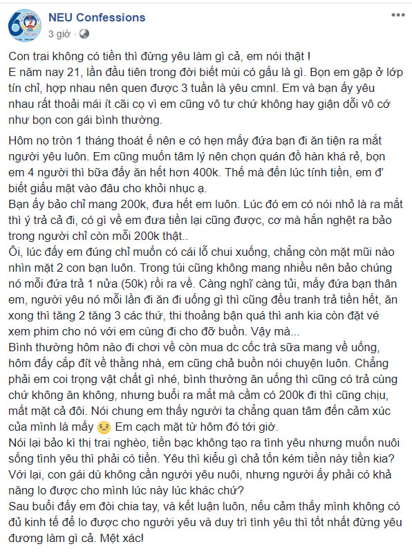 Câu chuyện muôn thuở: Mang bao nhiêu tiền đi chơi với bạn gái thì đủ? Câu chuyện muôn thuở: Mang bao nhiêu tiền đi chơi với bạn gái thì đủ?