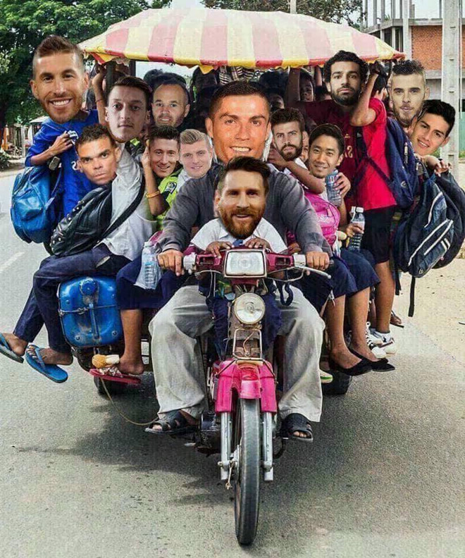 Ảnh chế Mbappe khám phá ra tài năng diễn sâu như Neymar