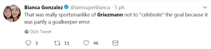 Không ăn mừng bàn thắng may mắn, Griezmann được CĐV Uruguay khen ngợi