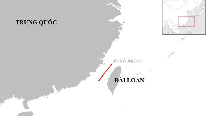 Tàu chiến Mỹ đi qua eo biển Đài Loan giữa căng thẳng với TQ