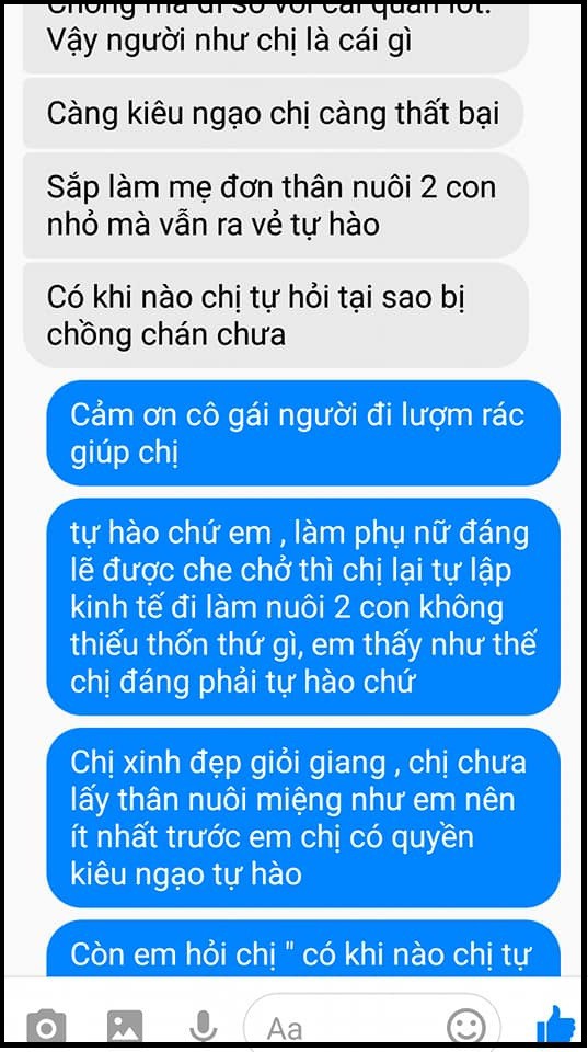 Bồ nhí trơ trẽn nhắn tin thách thức vợ, còn lớn tiếng dạy dỗ cách yêu: Chị càng kiêu ngạo càng thất bại Bồ nhí trơ trẽn nhắn tin thách thức vợ, còn lớn tiếng dạy dỗ cách yêu: Chị càng kiêu ngạo càng thất bại
