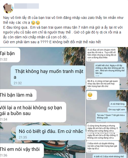 Vô tình đọc tin nhắn trong điện thoại bạn trai, cô gái chết lặng khi bị coi là người thay thế suốt 7 năm ròng Vô tình đọc tin nhắn trong điện thoại bạn trai, cô gái chết lặng khi bị coi là người thay thế suốt 7 năm ròng