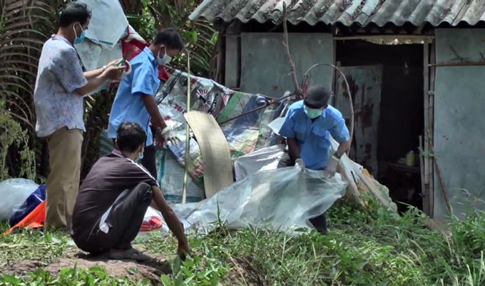 Trà Vinh: Bà lão bị giết, giấu thi thể trong lu chứa cám