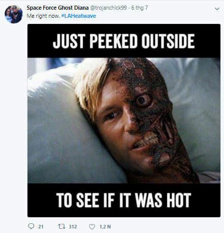 Mỹ: Trời nóng 49 độ C khiến cư dân mạng California kêu gào, chế ảnh tràn lan trên các MXH