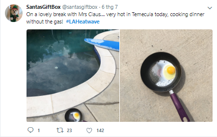 Mỹ: Trời nóng 49 độ C khiến cư dân mạng California kêu gào, chế ảnh tràn lan trên các MXH