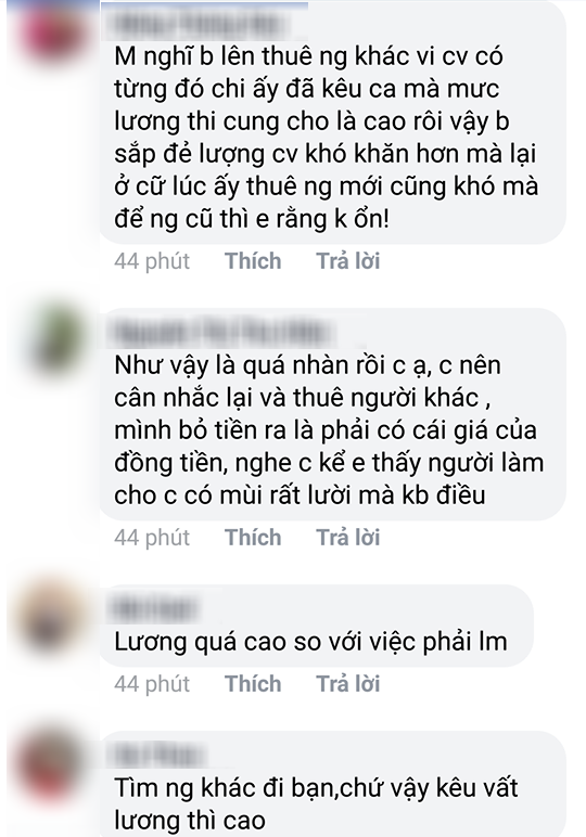 Mẹ bầu đau đầu vì ôsin ngày ngủ trưa 4 tiếng, chỉ nấu 1 bữa cơm, tháng nhận lương 7 triệu mà còn than mệt