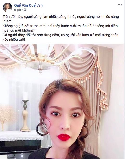 Việt Anh vừa lên tiếng giải thích, Quế Vân ẩn ý: Sống mà diễn hoài có mệt không?