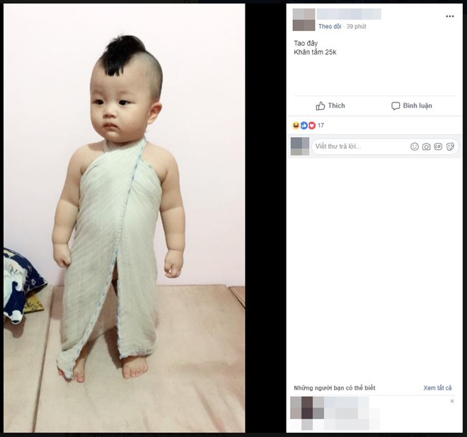 Theo trào lưu bóc giá set đồ của giới trẻ Việt, mẹ bỉm sữa báo giá từ mỡ bụng đến khăn tắm của con