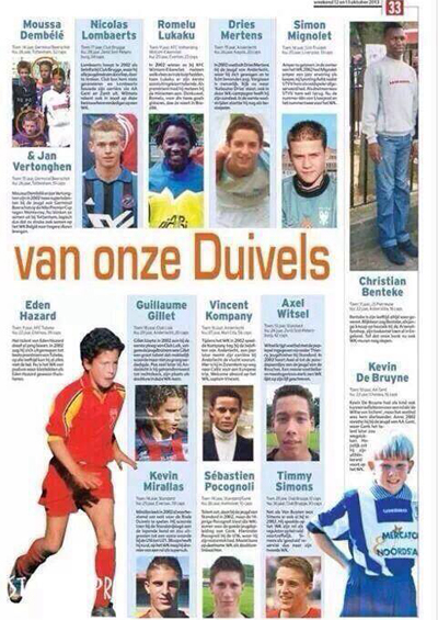 Câu chuyện đằng sau sự thành công của tuyển Bỉ