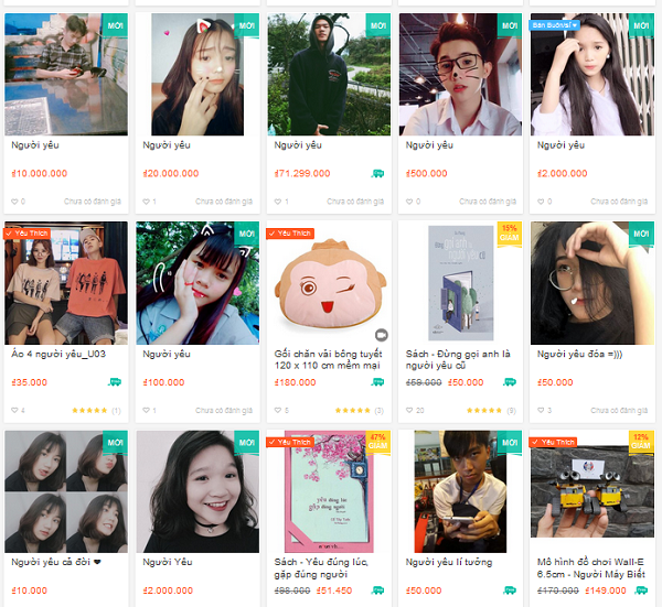 Hội độc thân chẳng cần lo ế, đã có dịch vụ bán người yêu rẻ như cho trên trang mua bán online Hội độc thân chẳng cần lo ế, đã có dịch vụ bán người yêu rẻ như cho trên trang mua bán online