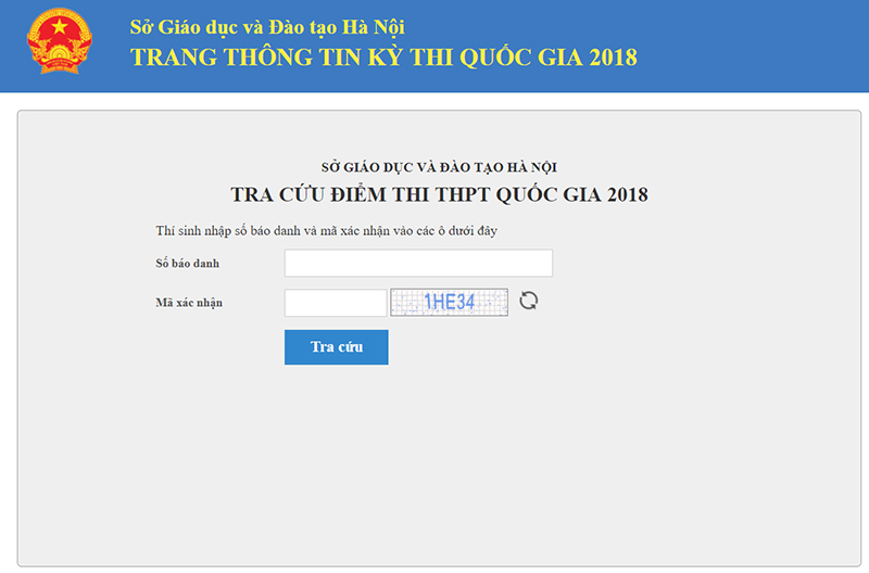 HOT: Chính thức công bố điểm thi THPT Quốc gia 2018