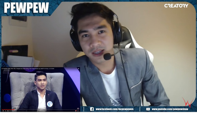 PewPew ngượng chín mặt khi xem lại clip bày tỏ tình cảm với Trâm Anh trên sân khấu