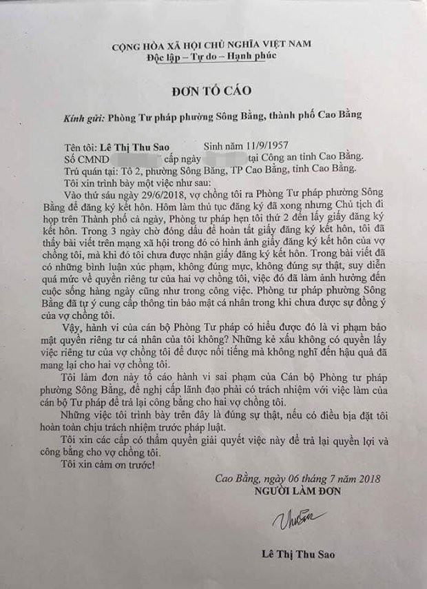 Cô dâu 61 tuổi lấy chồng 26 tuổi: Nữ cán bộ địa chính phường đã xin lỗi, hứa đăng chính thức lên mạng