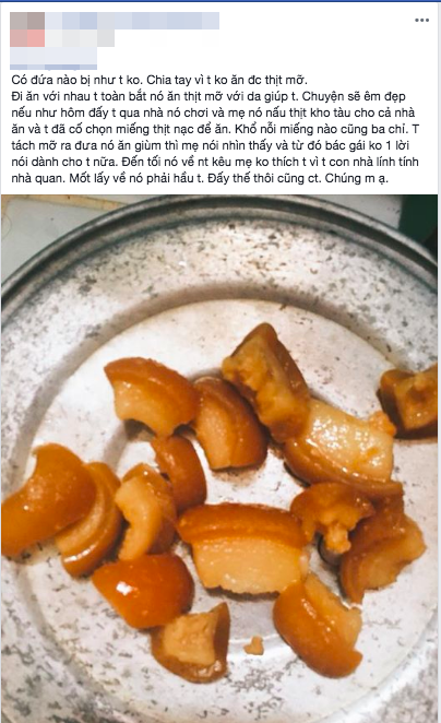 Cô gái chia tay bạn trai vì không ăn được thịt mỡ khiến mẹ người yêu phật ý, chê bai con nhà lính tính nhà quan