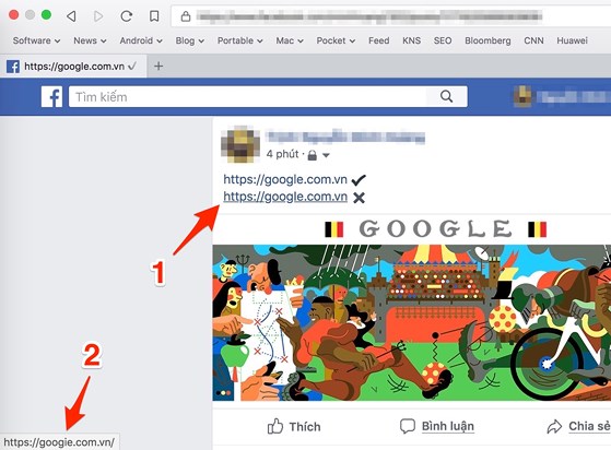 Đừng để mất tài khoản Facebook vì nhìn nhầm