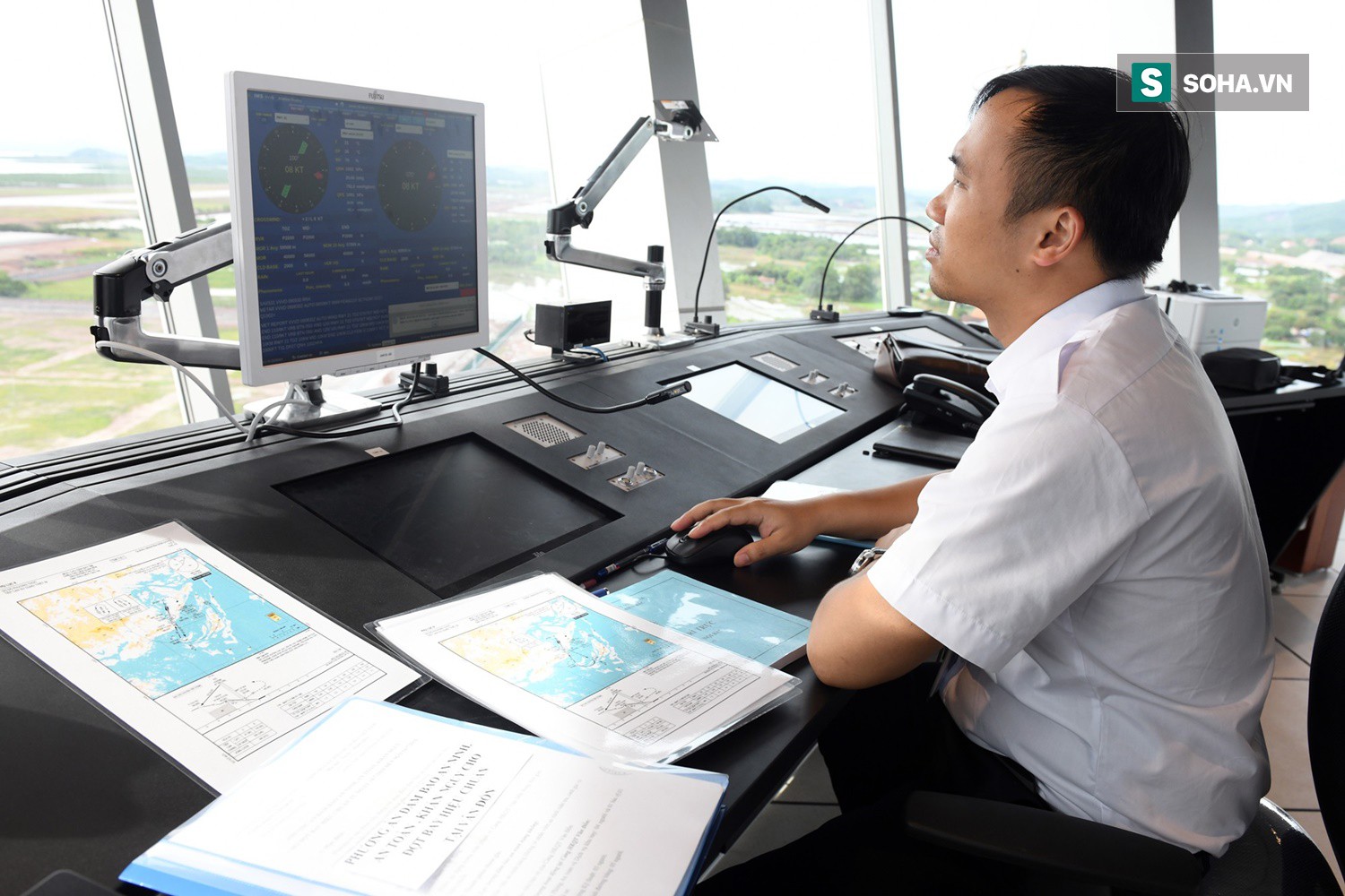 10h sáng nay, chiếc máy bay đầu tiên hạ cánh xuống sân bay Vân Đồn