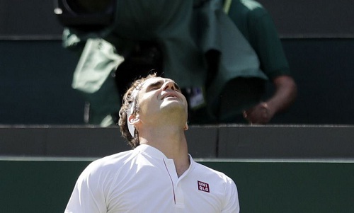 Bỏ lỡ điểm match, Federer dừng bước ở tứ kết Wimbledon Bỏ lỡ điểm match, Federer dừng bước ở tứ kết Wimbledon