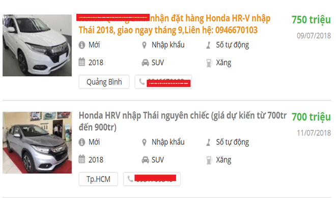 Sự thật sau lời rao bán Honda HR-V rẻ hơn 10 - 50 triệu đồng của đại lý Sự thật sau lời rao bán Honda HR-V rẻ hơn 10 - 50 triệu đồng của đại lý
