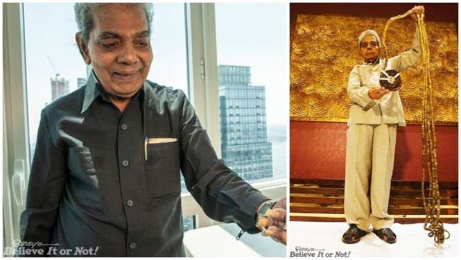 Cụ ông Ấn Độ cắt bộ móng tay dài nhất thế giới