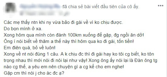 Cô nàng lặn lội 100km đến thăm người yêu, vừa gặp mặt bạn trai buột miệng nói một câu khiến cô sốc nặng bỏ về